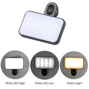 2024 fabrika outlet Mini klip Led selfi ışığı ODM cep telefonu 3 renkler dolgu işığı Video konferans taşınabilir Video işığı - Product Image 4