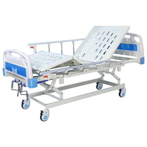 Letto di cura del paziente medico 3 funzioni di assistenza domiciliare letto manuale con materiale in acciaio per gli anziani per attrezzature mediche ospedaliere - Product Image 1