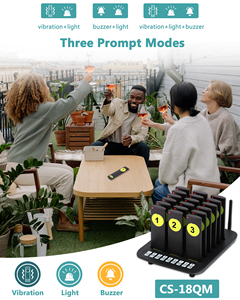 Nhà Hàng Máy Nhắn Tin Phục Vụ Gọi Điện Thoại Hệ Thống Xếp Hàng Không Dây 18 Gọi <span class=keywords><strong>Buzzer</strong></span> Quiz Thiết Bị Dịch Vụ Khách Hàng - Product Image 2