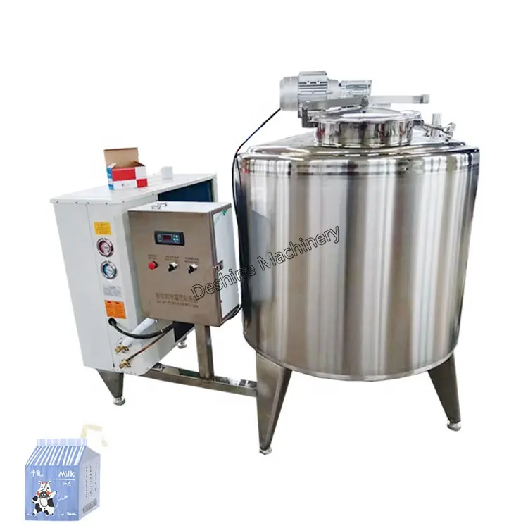 Réfrigérateur 2000L 5000L 5000L 1000L de réservoir de refroidissement de lait de stockage de chèvre de sang laitier de yaourt d'acier inoxydable