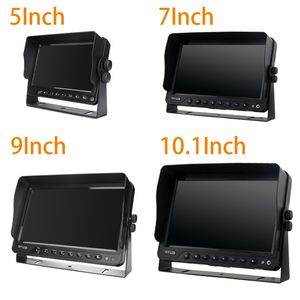 Monitor de autobús AHD de 9 pulgadas de fábrica ISO, Monitor de cámara de entrada de vídeo de 3 canales para Vista trasera de camión inversa - Product Image 6