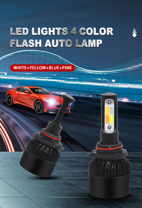 Toptan fiyat S2 LED araba far ampulü 4 renk flaş COB otomatik LED far H7 far ampulü H11 880 9005 led araba ampulleri - Product Image 2