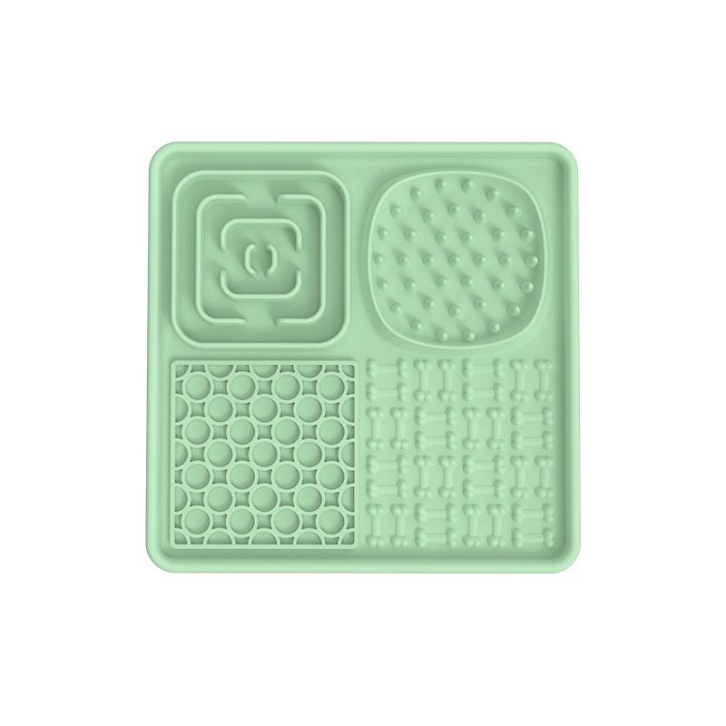Tapis à lécher carré vert