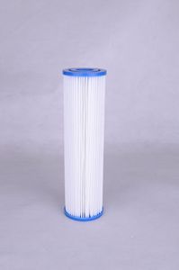 PP pileli % su filtresi kartuşu Polyester 2.5x10 20 4.5x10 20 inç pileli poli filtre ile 5 10 20 mikron - Product Image 2