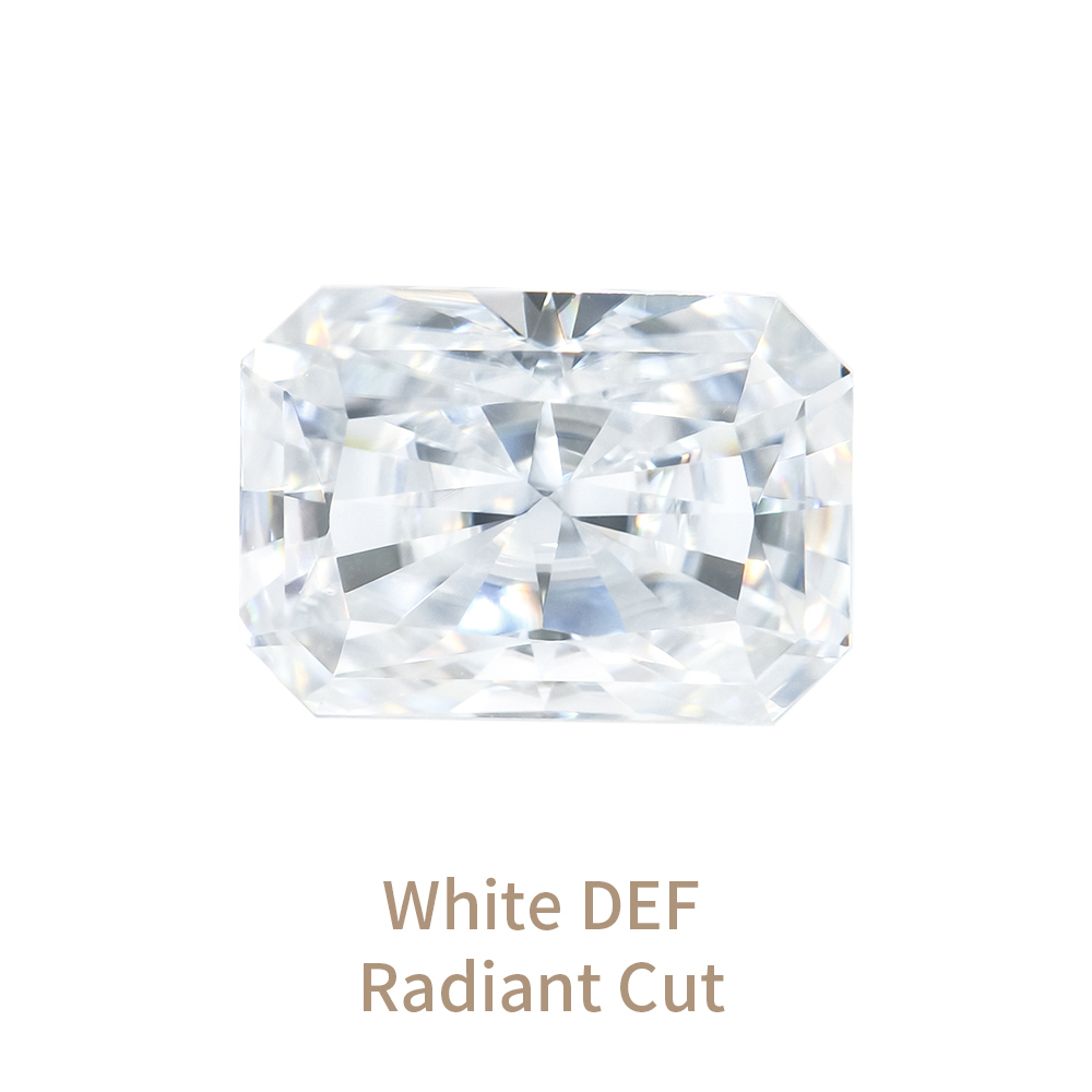 White DEF Radiant Cut
