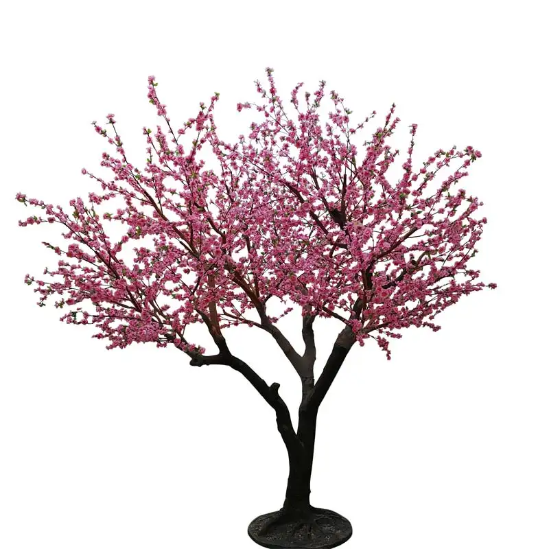 Décoration artificielle en gros de fleur d'arbre de fleur de cerisier Sakura pour le mariage