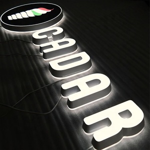 Store Edelstahl Werbung Werbung LED-Buchstaben Kleine 3D-Kanal Buchstaben Leucht schilder - Product Image 5
