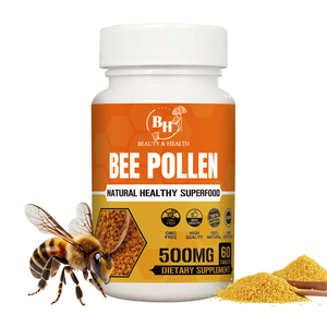 Marque privée d'usine OEM Comprimés d'extrait de pollen d'abeille de gelée royale 100% naturel non biologique pour adultes 60 comprimés - Product Image 4
