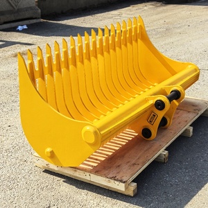 建筑和农场用高品质定制1.5-25吨挖掘机根耙铲斗附件双挖耙 - Product Image 1