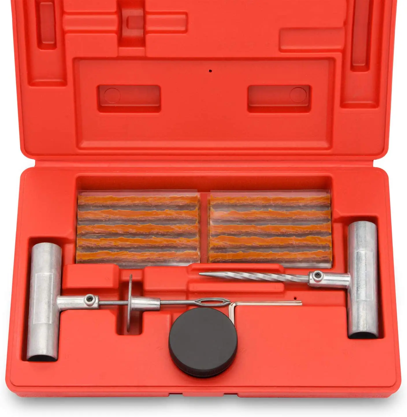 Kit d'outils de réparation de pneus plats, outils portables pour voiture, sans chambre à air, scellant pour réparation de pneus plats, 23/36 pièces