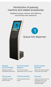 Factory Electronic <strong>Queue</strong> <strong>Management</strong> <strong>System</strong> Ticket Kiosk for Bank <strong>Queue</strong> <strong>Management</strong> Equipment <strong>Wireless</strong> Queuing <strong>System</strong> - Product Image 4