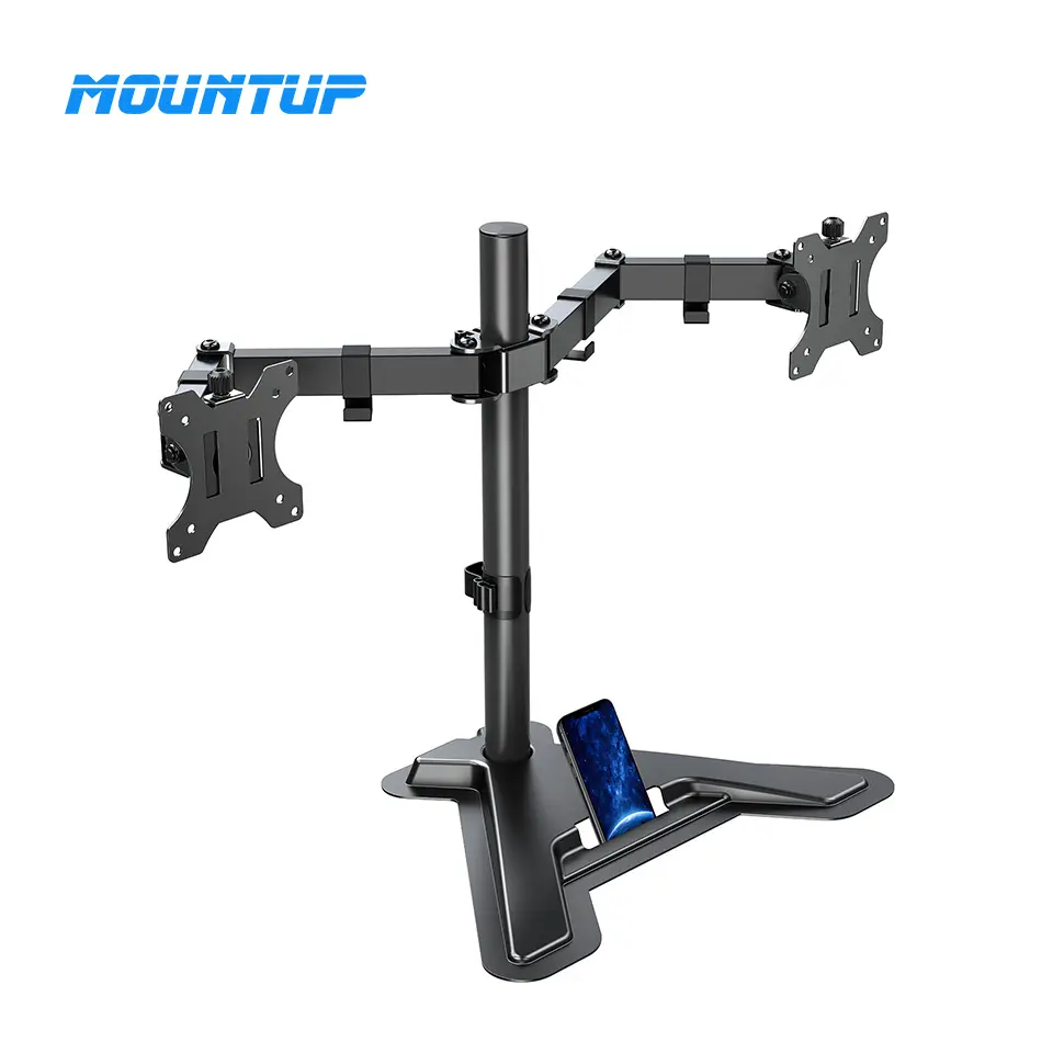 Mountup Monitor Bureaustandaard Computer Monitor Stand Dual Monitor Mount Vrijstaande