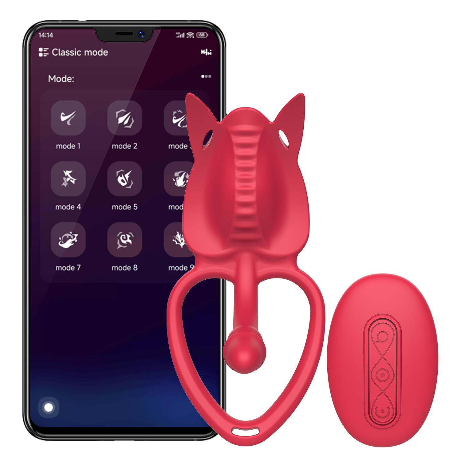 Rojo con control por APP