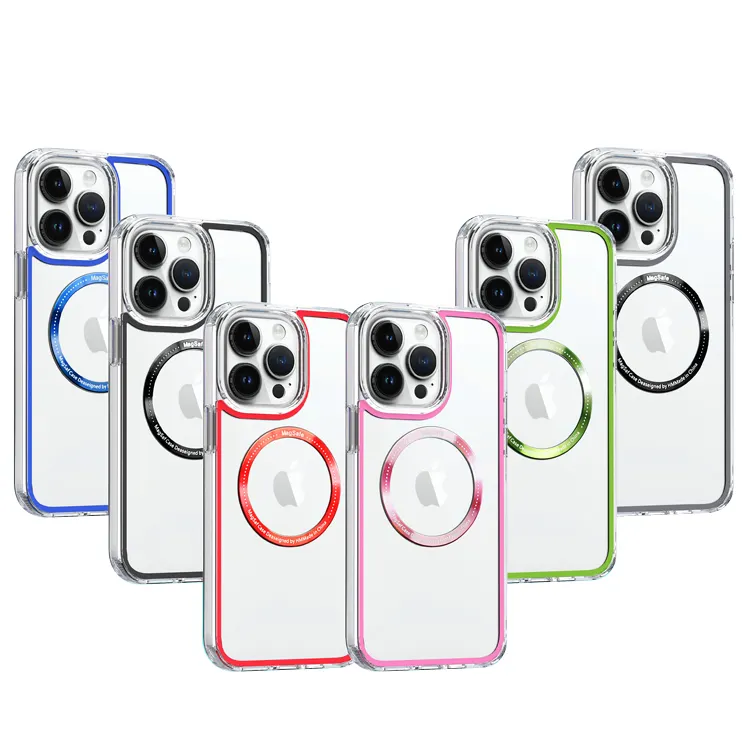 Heldere En Transparante Cd Magnetische Patroon Mobiele Telefoon Case Voor Iphone Voor Samsung Voor Huawei