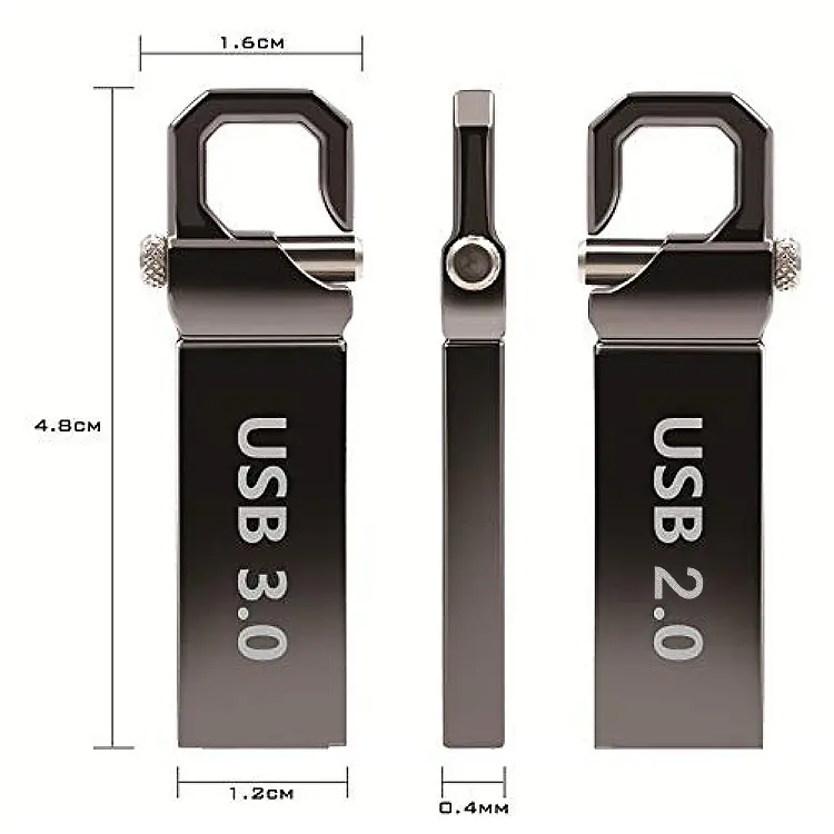 LEVOFAST logotipo personalizado Mini Usb Stick 3,0 2,0 Metal Pendrive 1TB 2TB Pen Drive 4GB 8GB 16GB 32GB 64GB Usb 3,0 Flash Drive