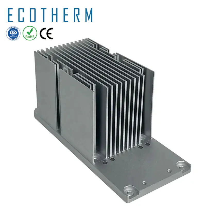 Disesuaikan Kinerja Tinggi Jenis Sirip Terentang Tembaga Pendingin Udara Pendingin Aluminium Heatsink