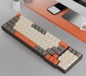 Teclado mecánico de colores mezclados para juegos K780 Teclado mecánico con cable para juegos de ordenador personalizado a juego de colores RGB intercambiable en caliente - Product Image 2