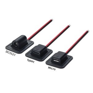 Micro USB C DC5521ファブリック電源充電コードで縫うメスソケット加熱服 - Product Image 6