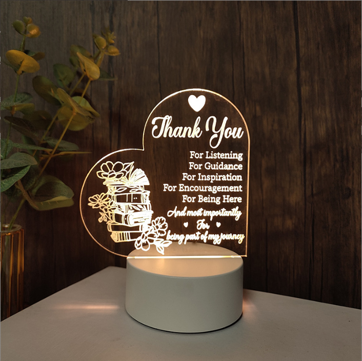 Thank you-USB warm light--no switch