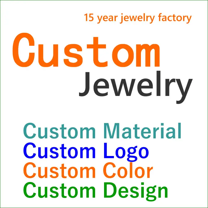 Chengfen Jewelry Factory realiza estilos de diseño de logotipo personalizados y producción de joyas de acero inoxidable
