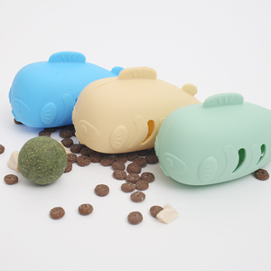 لعبة قطط جديدة من السيليكون بالجملة - لعبة تفاعلية للقطط مقاومة للعض مع النعناع البري للعب الذاتي - Product Image 1