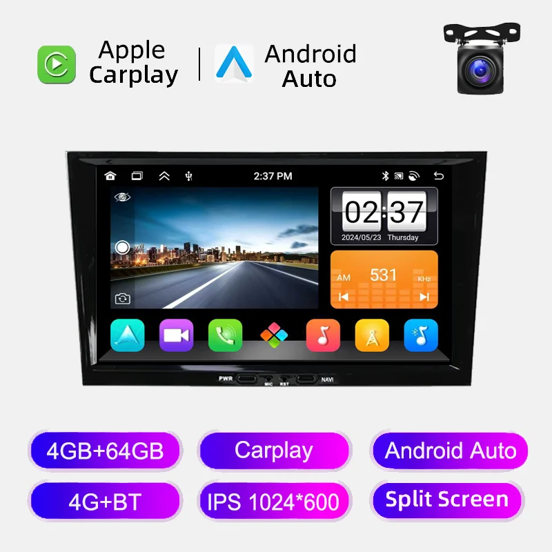 8 Inch Opel Black 4+64GB+Cam