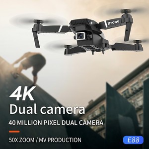 E88专业无人机摄像机4k高清高品质儿童遥控FPV直升机四轴飞行器玩具遥控无人机，带摄像机单镜头 - Product Image 6