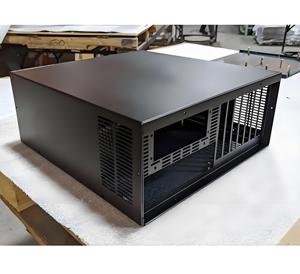 Boîtier de machine à châssis carré en aluminium et en acier inoxydable avec revêtement en poudre personnalisé OEM pour la fabrication de tôle - Product Image 1