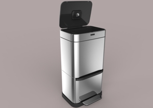 Sensor automático lixeira de lixo, sensor de lixo automático cozinha 70 lgrande caixa de papel + espuma + saco de plástico lata de lixo inoxidável aço