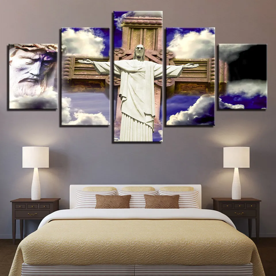 HD HiFi христианство и крест на заказ холст панели на заказ декоративная живопись украшение пейзаж Картина принты