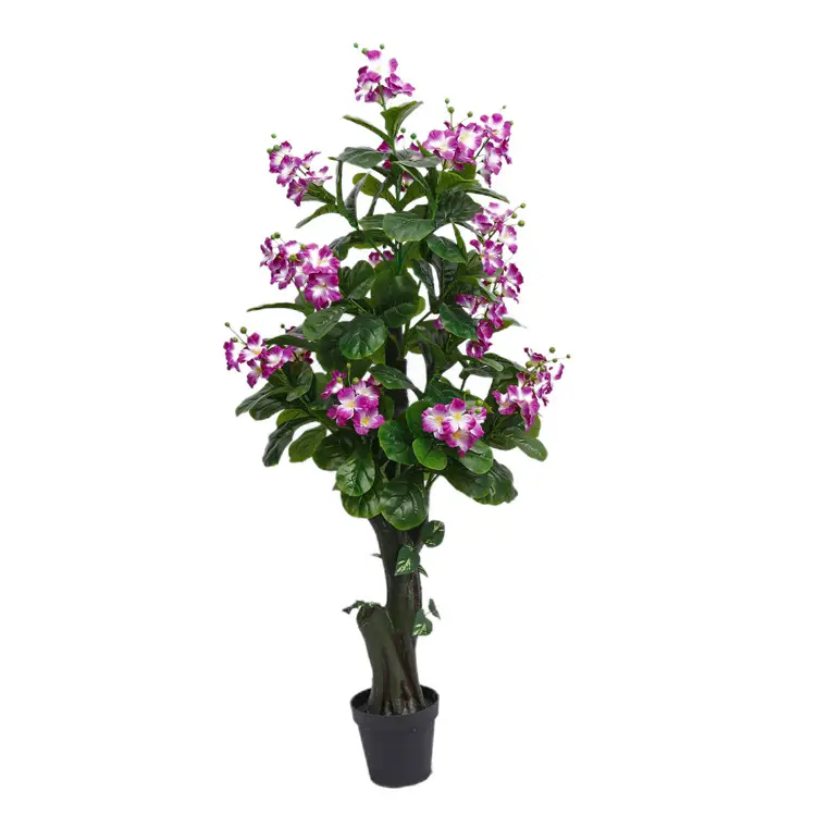 Toptan yapay krep Myrtle Bonsai çiçek ağacı aile kapalı ve açık iş dekorasyon