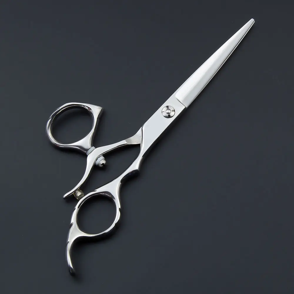 6 इंच पेशेवर काटने Thinning कैंची बाल काटने हज्जाम की दुकान शैली फ्लाइंग कैंची घूर्णन संभालती हज्जाम की दुकान कैंची