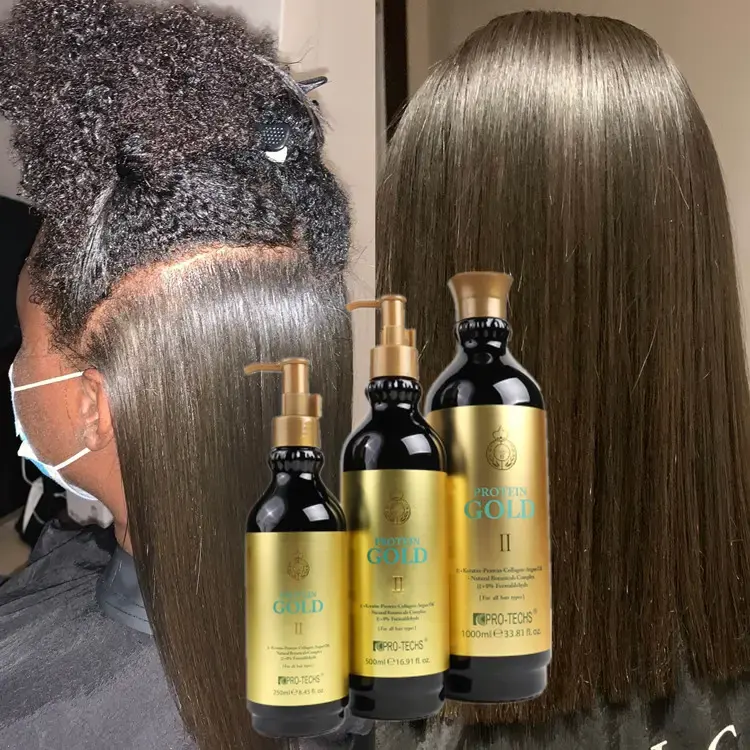 Tratamiento suavizante OEM, champú brasileño para el cabello, tratamiento alisador de queratina para el cabello rizado encrespado