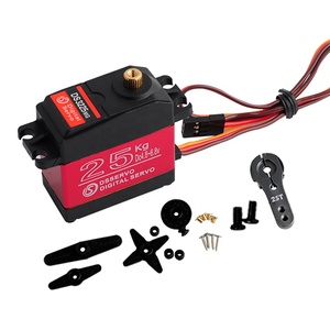 Stemedu 180 derece su geçirmez direksiyon Servo DS3225 25KG Metal dişli dijital Servo Motor için 1/8 1/10 RC araba - Product Image 2
