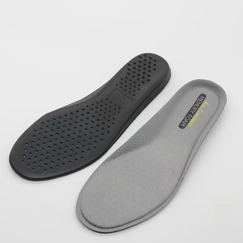 Plantillas de zapatos de cuero deportivo de tela transpirable de Color personalizado cómodo de espuma EVA de alta elasticidad para adultos