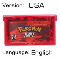 เกม GBA 32บิตตลับเกมวิดีโอเกมเกม pokmon ชุดคอนโซลการ์ดทับทิม fiered ไพลิน LeafGreen emered USA สำหรับ GBA NDS - Product Image 5