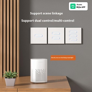 Xiaozhi Smart Switch Factory Direct Voice Remote <strong>Control</strong> Supports Dual Multi-<strong>Control</strong> Single Zero Fire OLED Zigbee Android Bar
