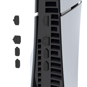 สีด้านข้างฝุ่นกรองสุทธิตาข่ายกันฝุ่นสําหรับ Play Station 5 สําหรับ PS5 Slim คอนโซลระบายความร้อน Vent ฝุ่นปลั๊กชุด