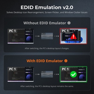 TESmart 8端口HDMI KVM交换机4K30Hz支持RS232/局域网控制KVM切换器