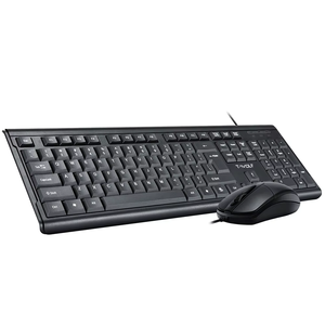 Combo de teclado y ratón con cable USB VONN OEM TF500 de estilo empresarial, 104 teclas, 2 en 1, para ordenador portátil de ofic - Product Image 1