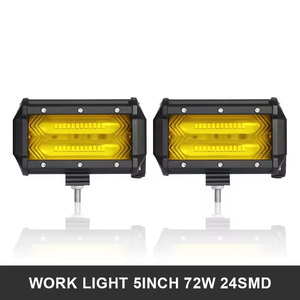 JHS High Power Work Light Light Bulb 5inch 72W bar White Yellow 6000k <strong>3500k</strong> Spotlight Work <strong>Led</strong> Light for Universal - Product Image 2
