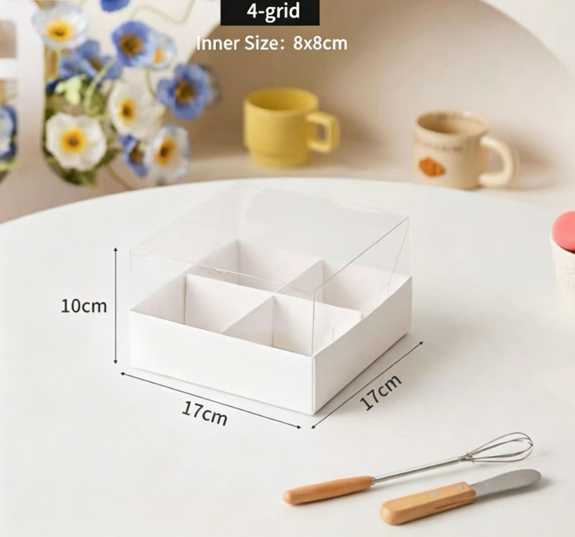 Caja de 4 compartimentos (material extra grueso)