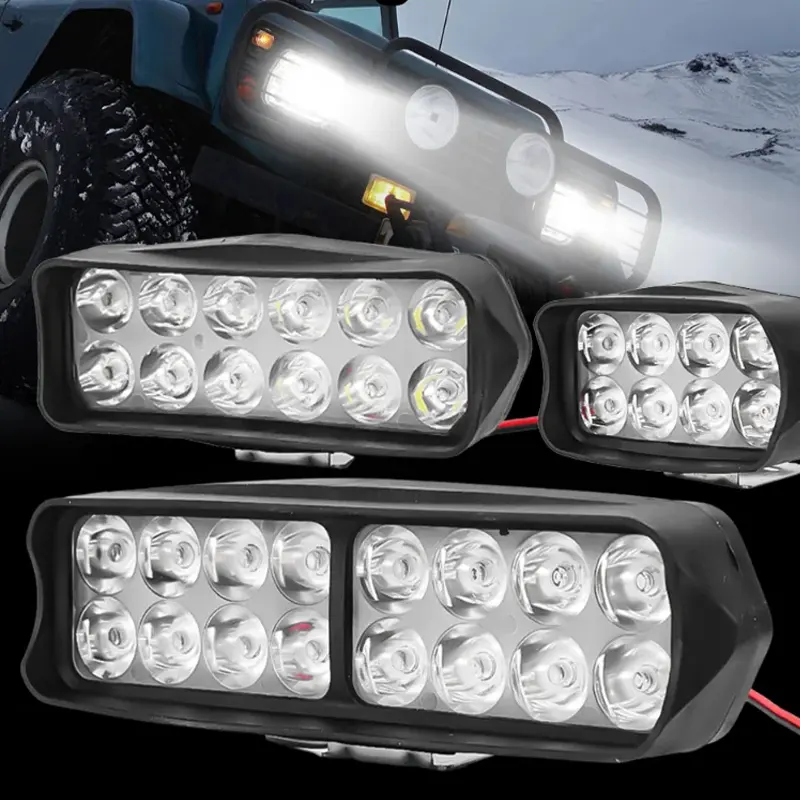 Bao BB085 aydınlatma sistemi 8/12/16 12-80V yüksek parlaklık yardımcı spot Led ışıkları motosiklet far motosikletler için