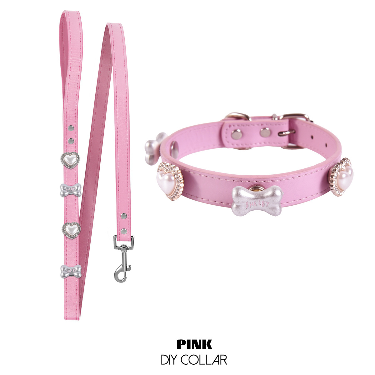 Pink Leash - Collar