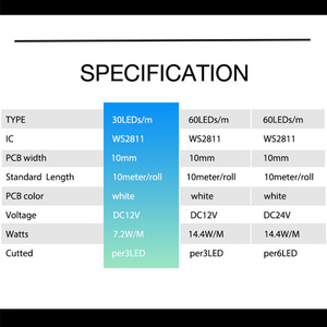 5M DC12V WS2811 Waterproof IP67 Addressable RGB Pixel <strong>LED</strong> Strip Light Copper Body Voice Controlled V FPCB S 30 <strong>60</strong> S Strip Light - Product Image 5