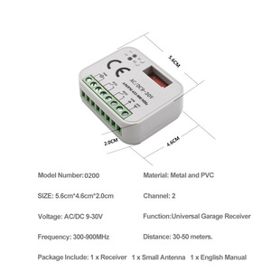 Fabbrica Multi ricevitore 433-900MHz telecomando senza fili apparecchio elettrico cancello ricevitore di controllo - Product Image 3