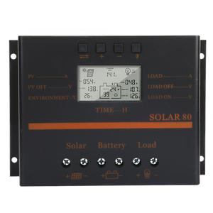 40A 50A 60A 80A Solar laderegler LCD-Anzeige PV-Panel Batterie ladegerät Regler 12V 24V USB PWM Controller - Product Image 1
