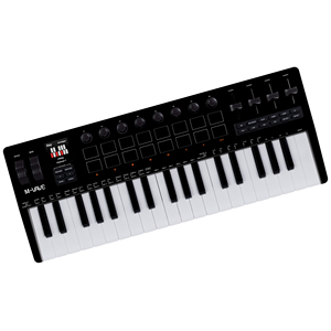 M-VAVE 37 Mini-Key USB MIDI клавиатура контроллер с интегрированием аккорд Режим масштабирования барабанные колодки секвенсор и арпеджиатор - Product Image 5