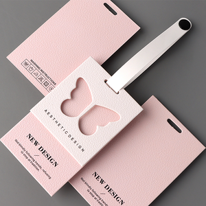 Groothandel op maat gemaakte logo papieren hangtags, lage minimale bestelhoeveelheid, gerecycled luxe gestanste vorm voor kleding & tassen - Product Image 2