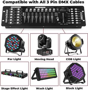 U'King Mini operatore DMX192 controllo luce del canale Console DMX 512 palco Controller di illuminazione - Product Image 4